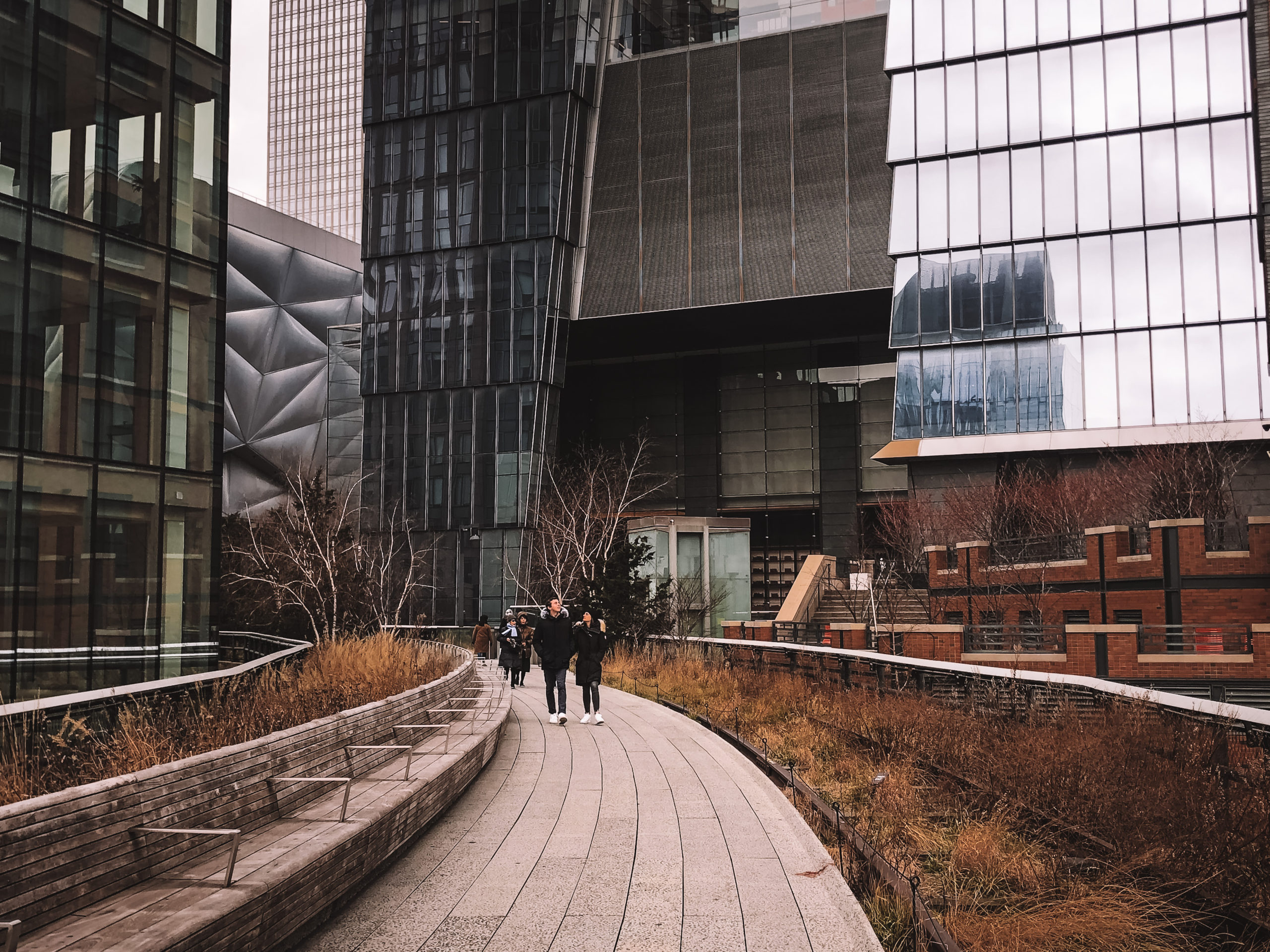 High Line старая железная дорого, Хадсон Ярдс Нью-Йорк