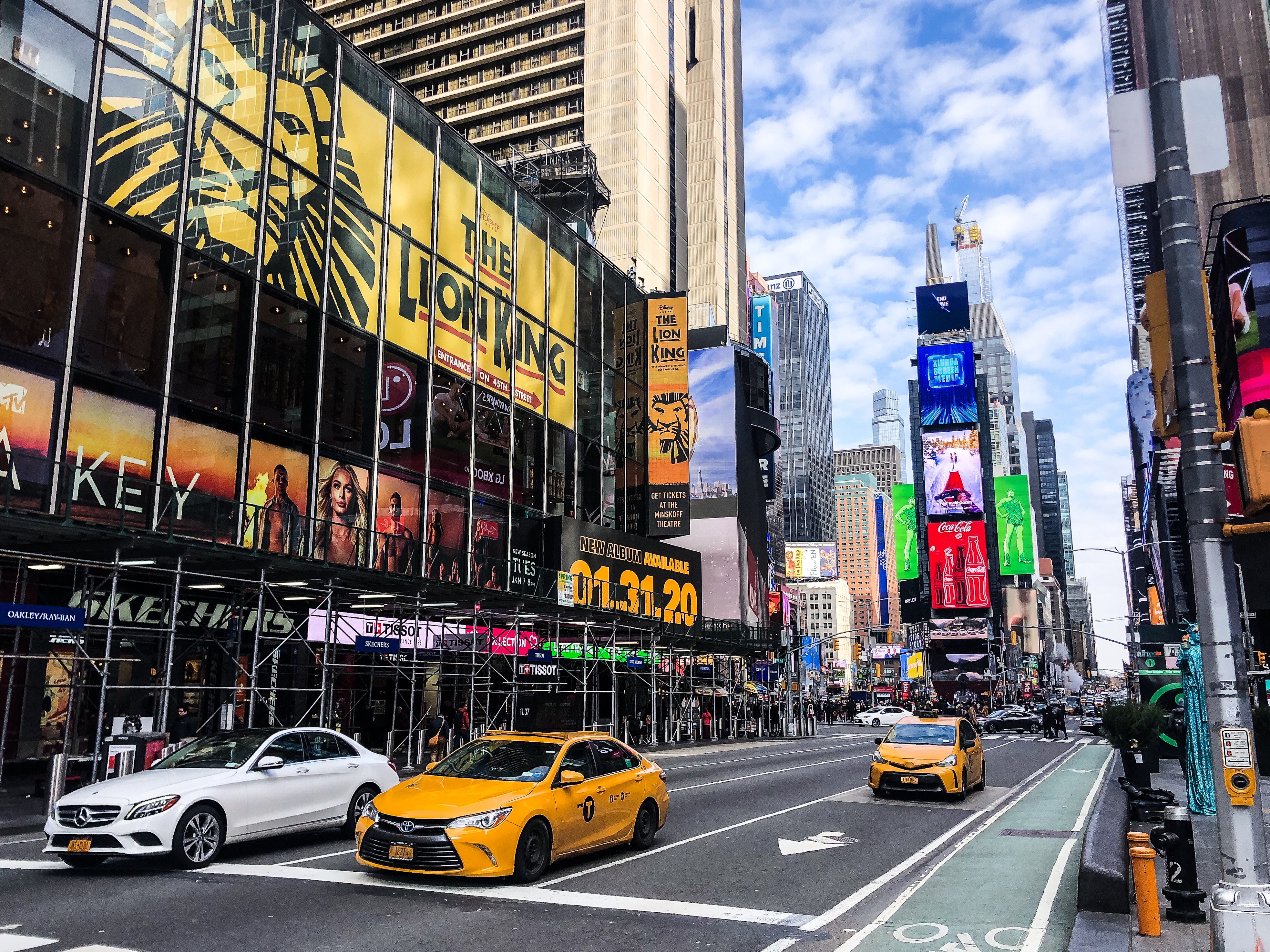 Times Square, February 2020