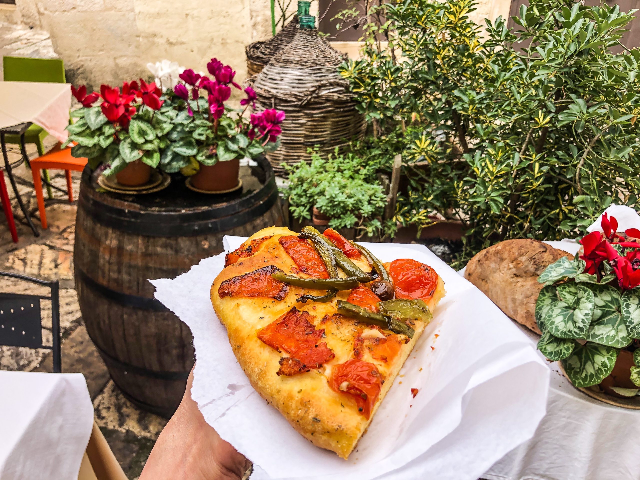 Puglia street for focaccia barese Altamura
