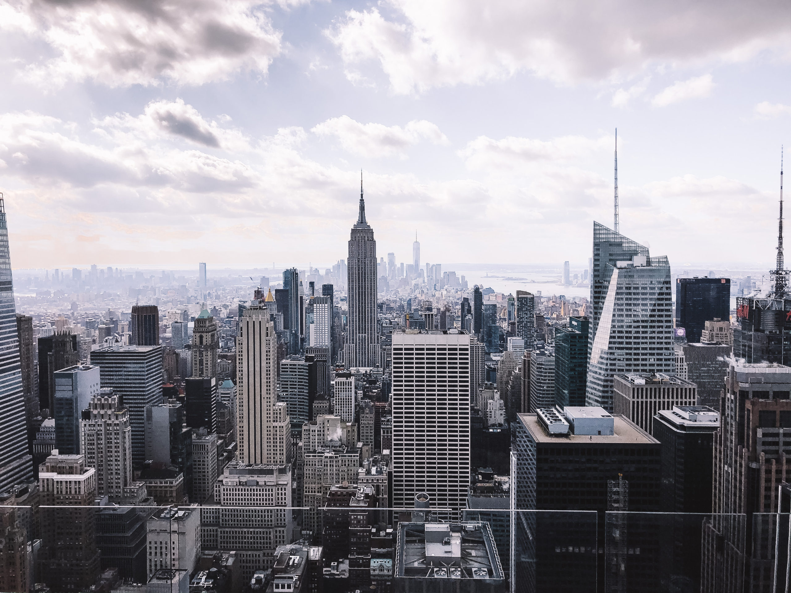 New York in February, top of the rock